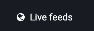Live feeds. To the left, a small image of a globe